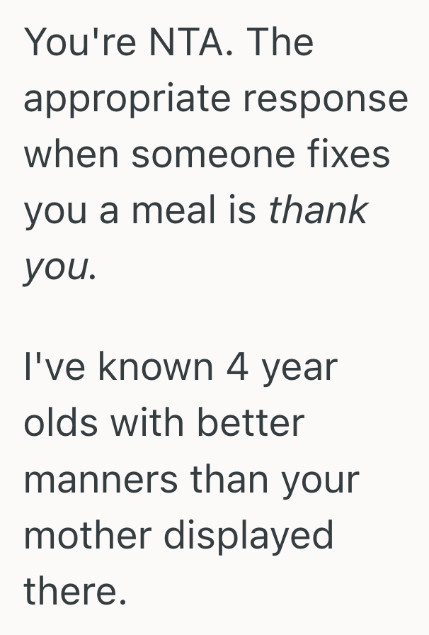 Screenshot 2025 07 07 at 12.41.23 PM She Made Breakfast From Leftover Food, But Her Picky Mother Reacted With Disgust And Drama